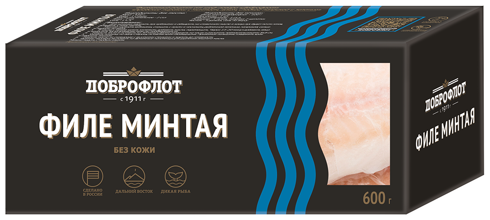 Филе минтая блочной заморозки