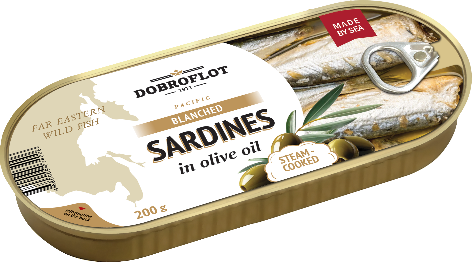 Blanched pacific sardines in olive oilя