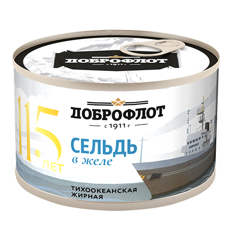 Сельдь тихоокеанская жирная в желе