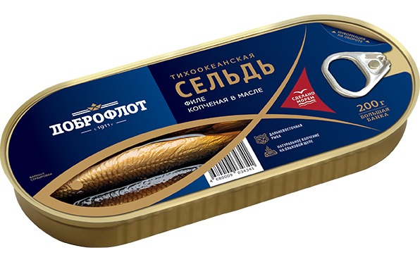 Сельдь филе копченое в масле