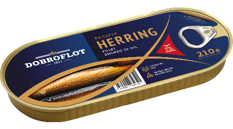 Smoked Pacific herring fillet in oilя