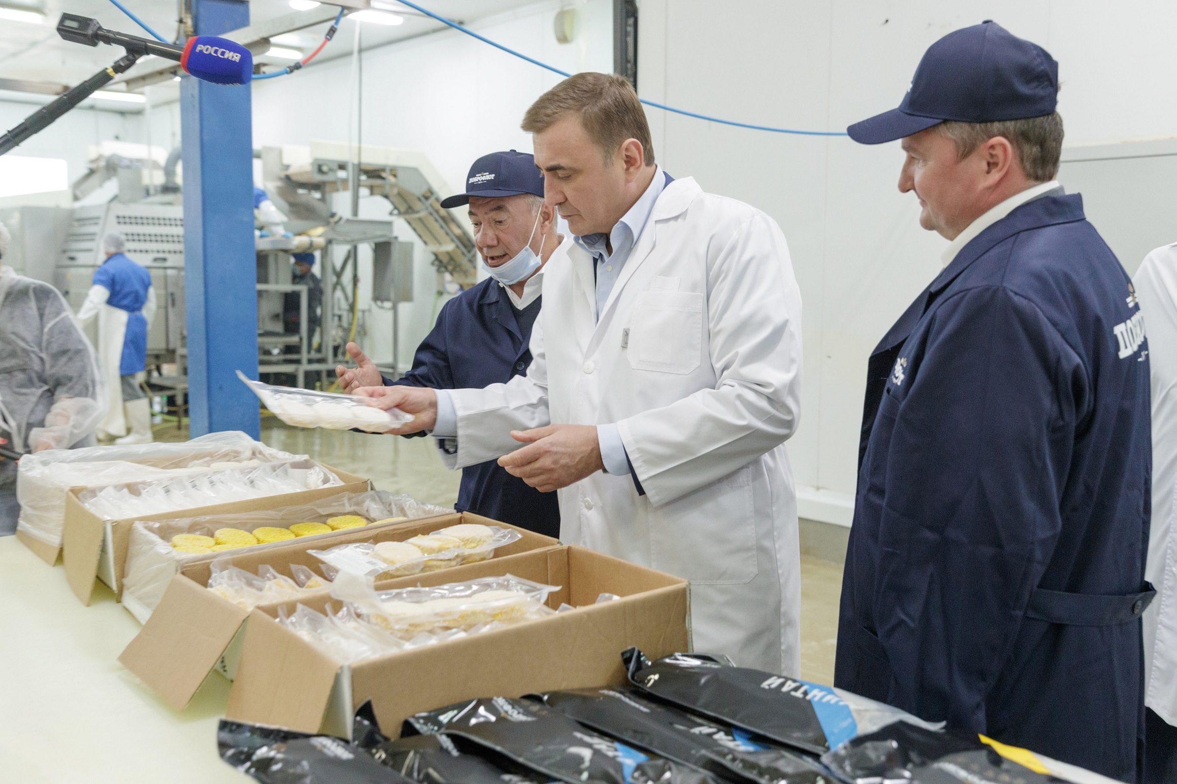 КП: Губернатор Тульской области Алексей Дюмин посетил новый завод «Доброфлота»