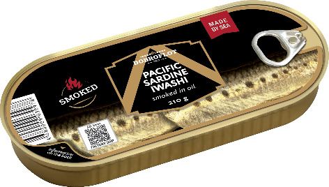 Smoked pacific sardine Iwashi in oil