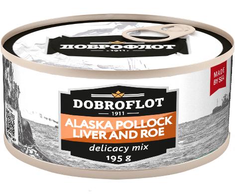 Alaska Pollock Liver and Roe "Delicacy mix"я