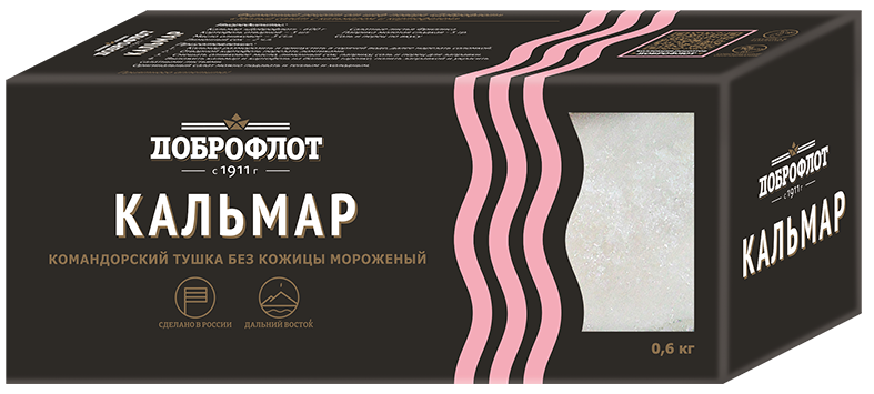 Тушка кальмара блочной заморозки
