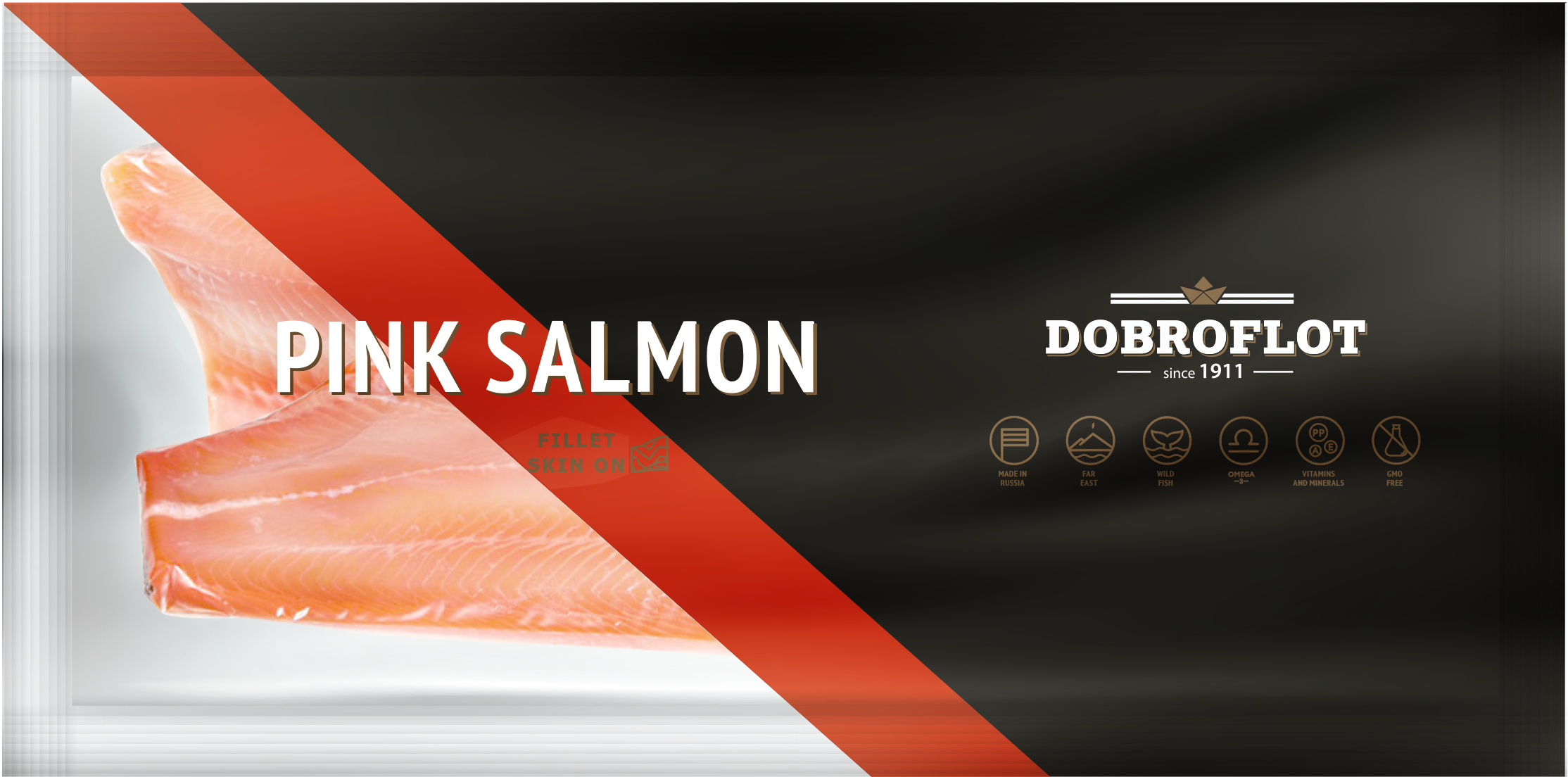 Pink Salmon fillet skin on 